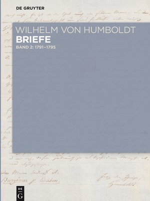cover image of Briefe Juli 1791 bis Juni 1795